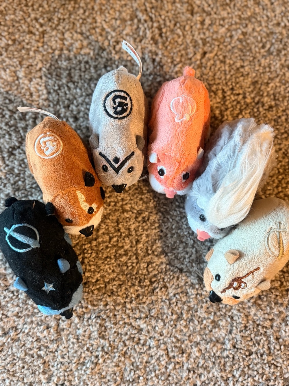 Zhu Plush Small hamsters Toy - Lot of 6- Everything is in working order - Picture 5 of 7